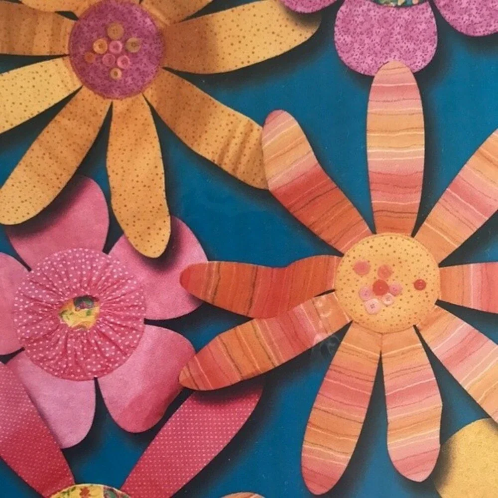 Dimensional Fabric Flowers Pattern